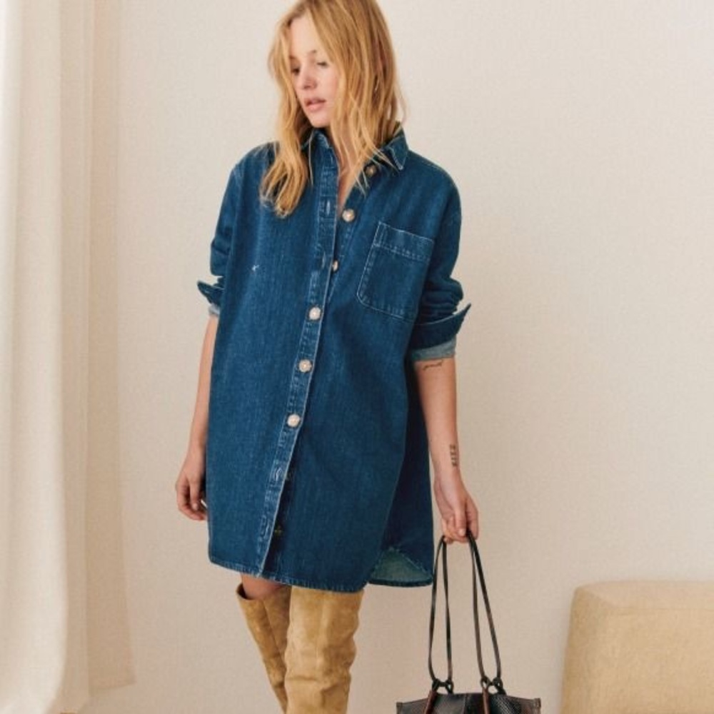 Size Small Sézane Sadie Denim Mini Dress